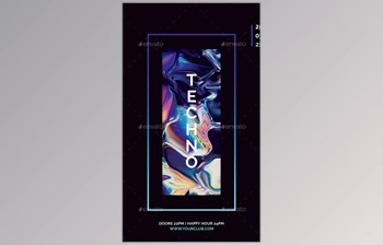 Download <span class='badge badge-warning'>Techno</span> Flyer – GraphicRiver 29897773 (PSD)