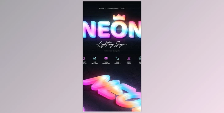 Download Neon Wall Sign Creator - GraphicRiver 29931299 (PSD)