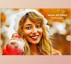 Download Vector Art Effect Photoshop Action CreativeMarket-5106475 (ATN)