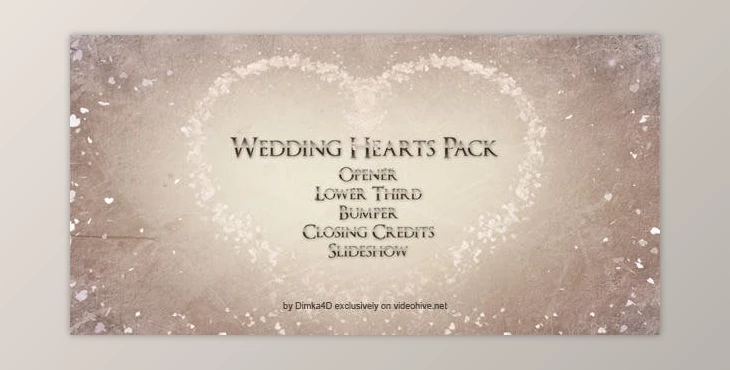 Download Wedding Hearts (Videohive 8843417) - AE Project