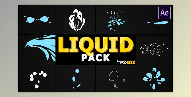 Abstract Liquid Elements | After Effects Videohive 28318344