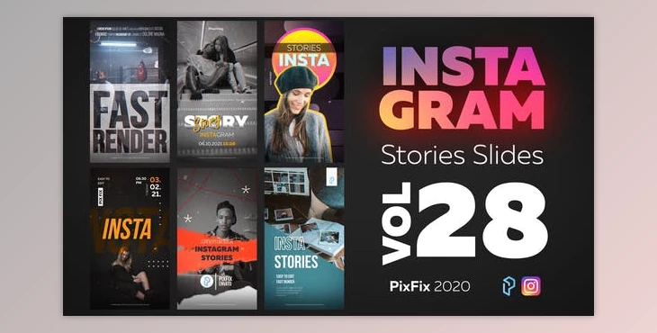 Download Instagram Stories Slides Vol. 28 (Videohive 29971943) - AE Project