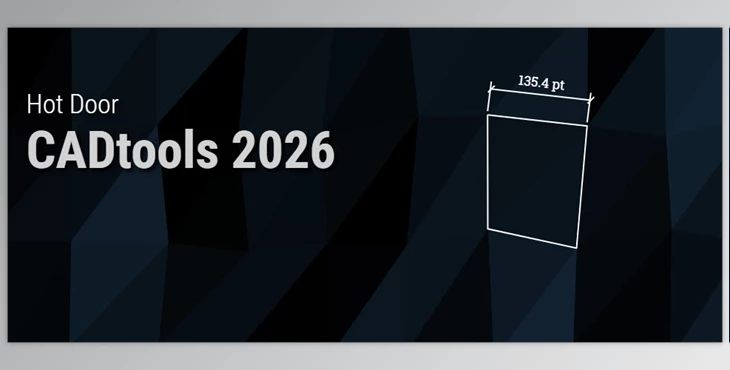 Hot Door - Download CADtools 2026 v30.2.0 (Win, Mac-12.1.1)