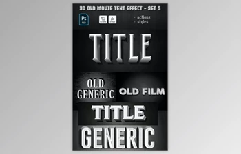 Download Old Movie Text <span class='badge badge-warning'>Effect</span> GR-29885827 (PSD, ASL, ATN)