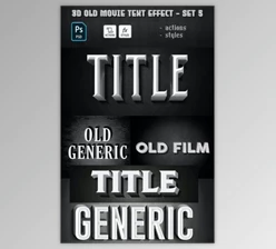 Download Old Movie Text Effect GR-29885827 (PSD, ASL, ATN)