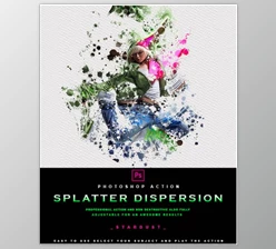 Download Splatter Dispersion – Photoshop Action GraphicRiver-29859938 (ATN)