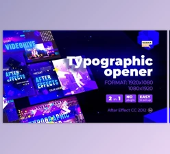 Download Typographic opener (Videohive 28002492) - AE Project