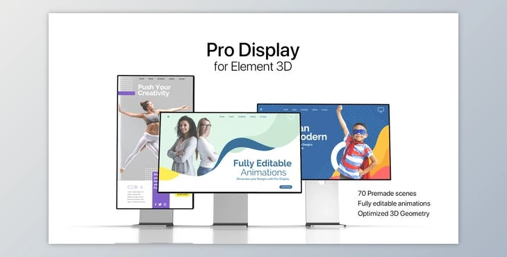 Download Pro Display for Element 3D (Videohive 26054690) - AE Project