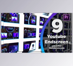 Download Youtube End Screens 9+5 (Videohive 28468368) - PR Project