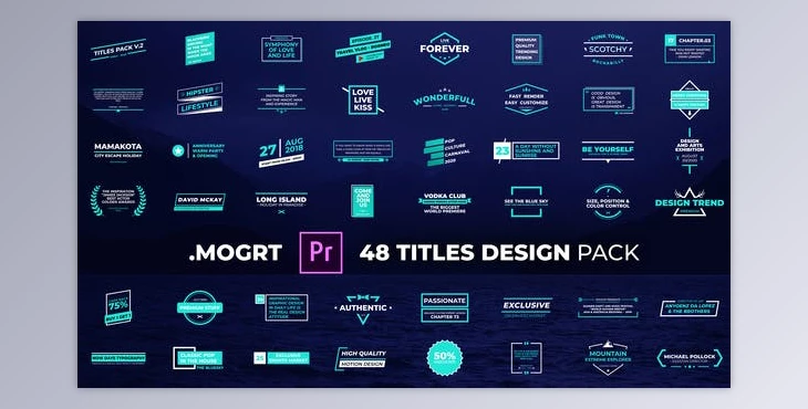 Download Titles Design Pack (Videohive 29809059) - PR Project