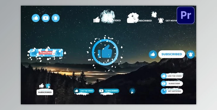 Download Social Media Snow Subscribers | Premiere Pro MOGRT (Videohive 29436957) - PR Project