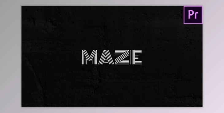 Download Maze - Animated Typeface for Premiere (Videohive 29599001)