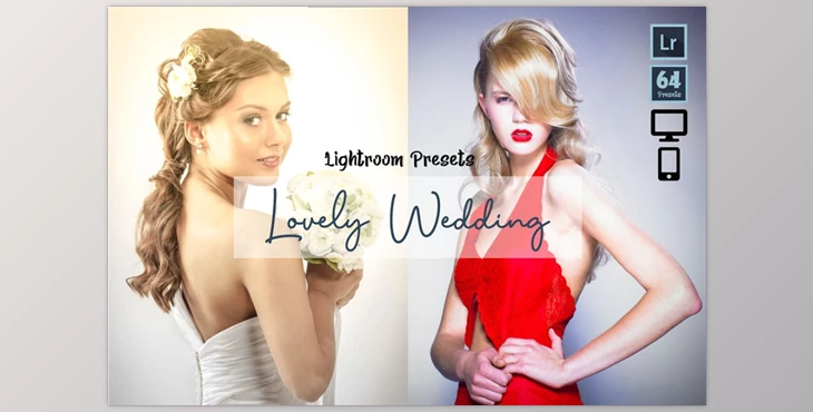 Download 64 Lovely Wedding Lightroom Preset CreativeMarket-5758108 (DNG, XMP)