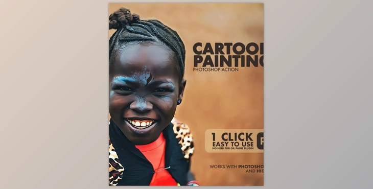 Download Cartoon Painting Photoshop Action GraphicRiver-29670682 (ATN)