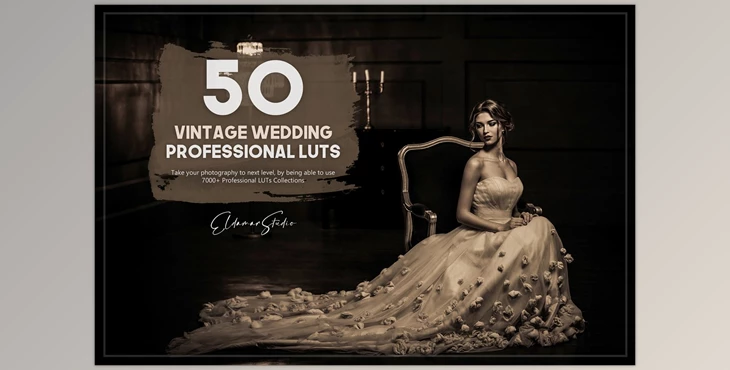 Download 50 Vintage Wedding LUTs Pack CreativeMarket-5754956 (XMP, LRTEMPLATE, JPG)