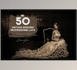 Download 50 Vintage Wedding LUTs Pack CreativeMarket-5754956 (XMP, LRTEMPLATE, JPG)