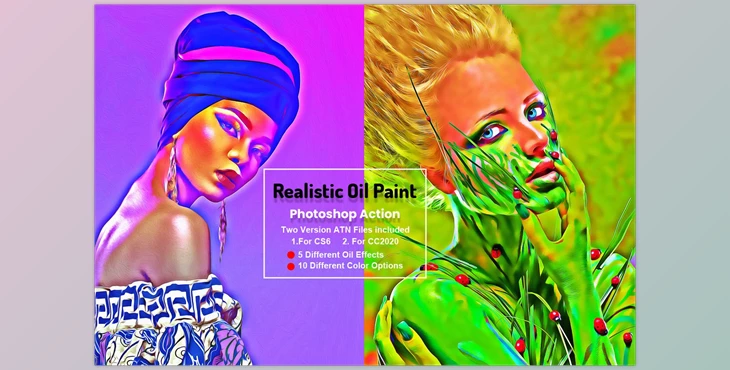 Download Realistic Oil Paint Photoshop Action CreativeMarket-5755653 (ATN)