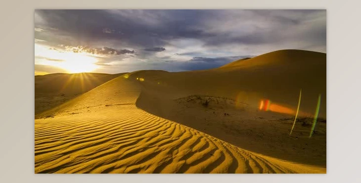 Download Videohive Sunset Over the Sand Dunes in the Desert 24727417