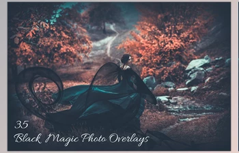 Download 35 Black Magic Photo Overlays <span class='badge badge-warning'>CreativeMarket-3499406</span> (PNG)