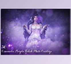 Download 30 Cinematic Purple Bokeh Overlays CreativeMarket-3498789 (JPG)