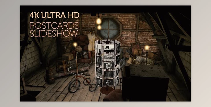 Download Vintage postcards in a creepy old attic (Videohive 30103425) - AE Project