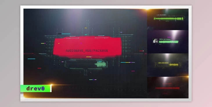 Download Digital Audio Waveform/ HUD Screens/ UI Display/ Sci-Fi Interface/ Hi-Tech Titles/ Music Visualizer (Videohive 30138008) - AE Project