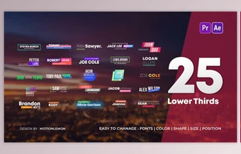 Download Lower Third Titles <span class='badge badge-warning'>Pack</span> (<span class='badge badge-warning'>Videohive</span> 27900543) - PR
