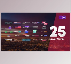 Download Lower Third Titles Pack (Videohive 27900543) - PR