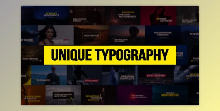 Download Unique Typography (Videohive 21763187) - PR Project