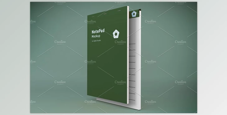 Download NotePad Mockup CreativeMarket-5787245 (PSD)