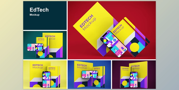 Download EdTech Mockup CreativeMarket-5786717 (PSD)