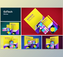 Download EdTech Mockup CreativeMarket-5786717 (PSD)