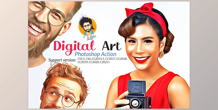 Download Digital Art Photoshop Action CreativeMarket-5731809 (ATN)