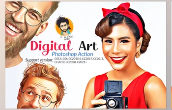 Download Digital <span class='badge badge-warning'>Art</span> Photoshop Action CreativeMarket-5731809 (ATN)