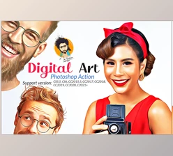 Download Digital Art Photoshop Action CreativeMarket-5731809 (ATN)