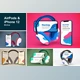 Download AirPods & iPhone Mockup CreativeMarket-5787154 (PSD)