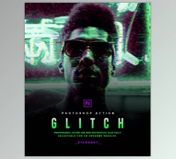 Download Glitch – Photoshop Action GraphicRiver-29906864 (ATN, PAT)