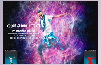 Download Color Smoke <span class='badge badge-warning'>Effect</span> Photoshop Action CreativeMarket-5471748 (ABR, PAT, ATN)