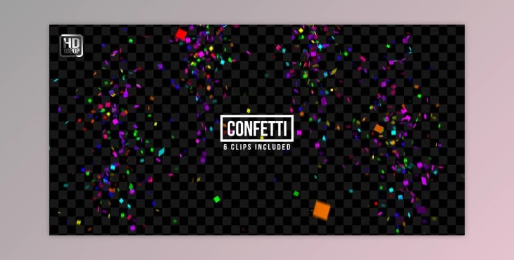 Download Confetti (Videohive 19545162) - Photo PNG + Alpha