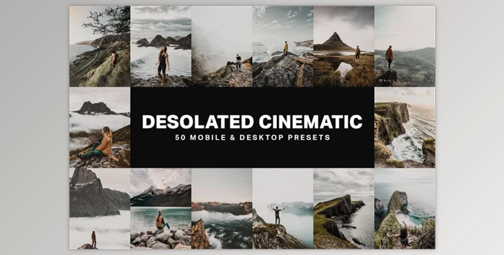 Download 50 Desolated Cinematic Lightroom Presets and LUTs (CreativeMarket 4755397) - XMP, PNG, DNG, ZIP, PDF