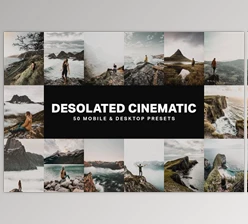 Download 50 Desolated Cinematic Lightroom Presets and LUTs (CreativeMarket 4755397) - XMP, PNG, DNG, ZIP, PDF