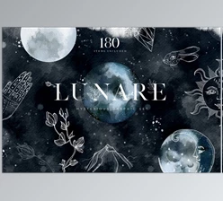 Lunare. Mysterious Graphic Set (CreativeMarket-2462968)