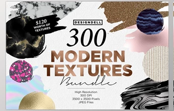 <span class='badge badge-warning'>300</span> Modern Textures Bundle (CreativeMarket-2408833)
