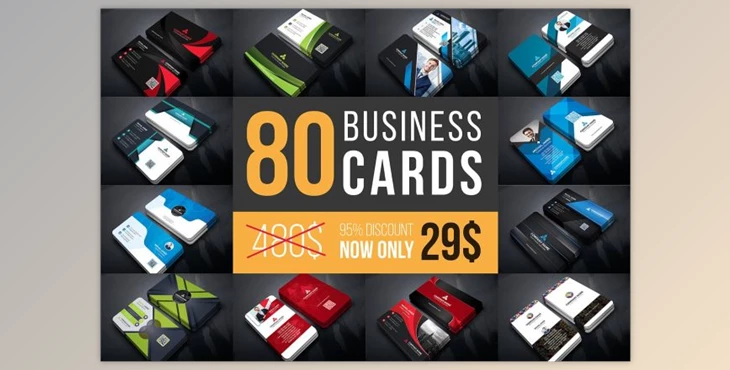 CreativeMarket - Business Cards Mega Bundle By Curve Design