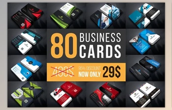 CreativeMarket - Business Cards <span class='badge badge-warning'>Mega</span> Bundle By Curve Design