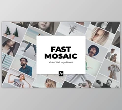 Download Video Wall Mosaic Logo Reveal Intro (Videohive 25024089)