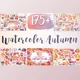 Watercolor Autumn & Winter Bundle (CreativeMarket-959235)