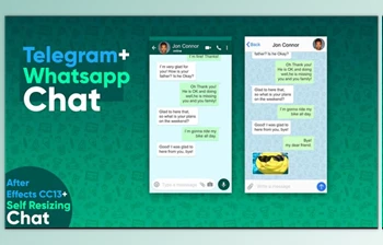 Download Whatsapp & Telegram Chat <span class='badge badge-warning'>Kit</span> (Motionarray 573313)