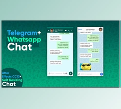 Download Whatsapp & Telegram Chat Kit (Motionarray 573313)