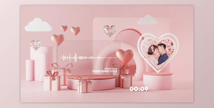 Download Valentine Music and Podcast Visualizer (Videohive 30203365) - AE Project